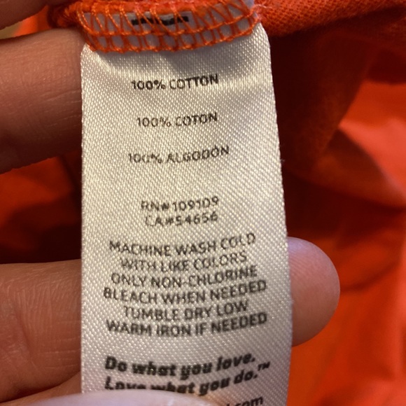 Boy’s Size L(10) Life is Good 100% Cotton Burnt Orange Football🏈 Themed T-shirt - Picture 6 of 6